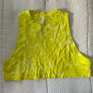 Yellow lululemon Tie-Dye Women's Crop Top
